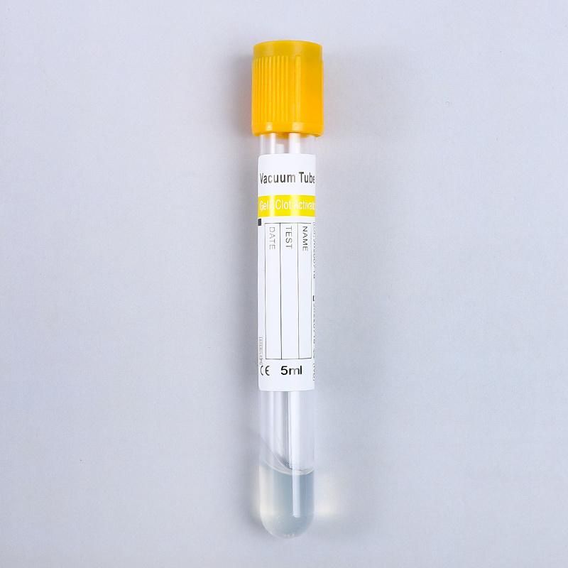 New Product 5ml Micro Vacuum Medical Plain Blood Collection Tube