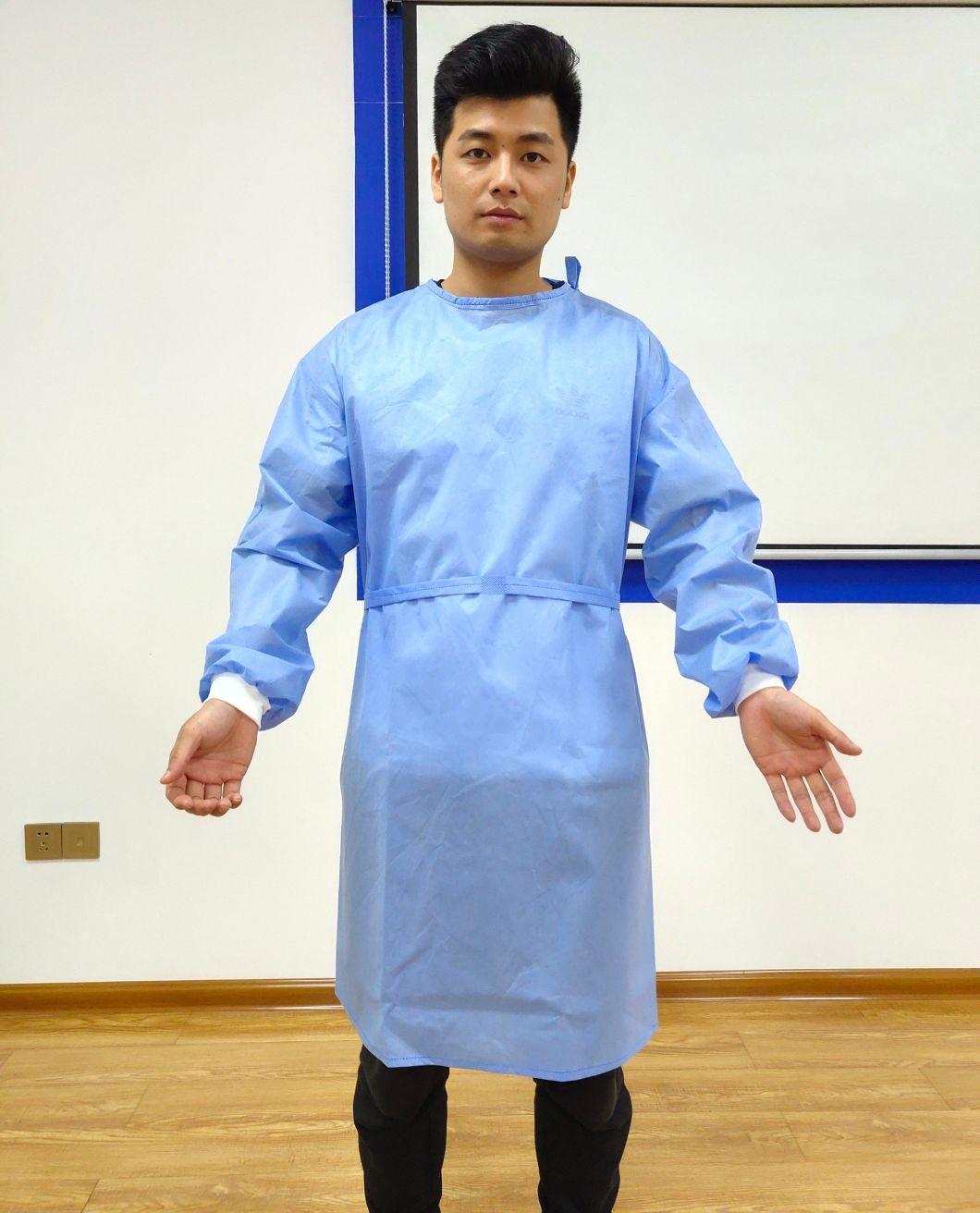 Hot Selling Disposable Non Woven Gown for Hospital Surgical