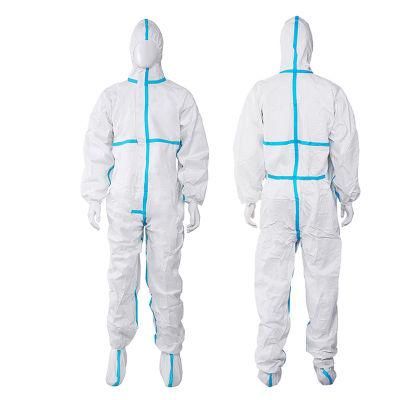 SMS Disposable Coveralls Safety Clothing Hazmat Suit