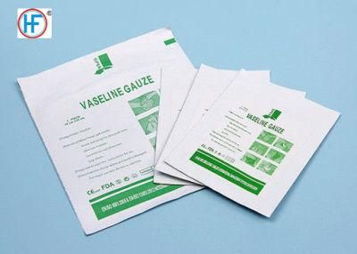 Mdr CE Approved Medical Sterile Dressing Tulle-Gras Vaseline Gauze with Gamma Sterilization