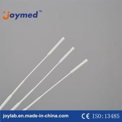 Sterile Nasopharyngeal Flocked Swab Sample Collection Flexible Handle Specimen Collection Swab Nasal Nylon Swab