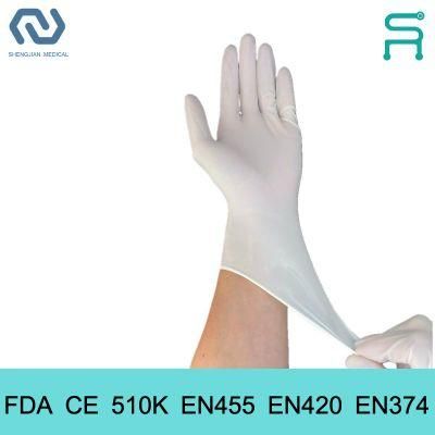 Food Grade Powder Free Disposable Latex Gloves with FDA CE