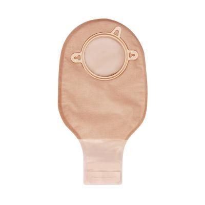 Two-Piece Drainable Pouch Ostomy Bag with Velcro Closure