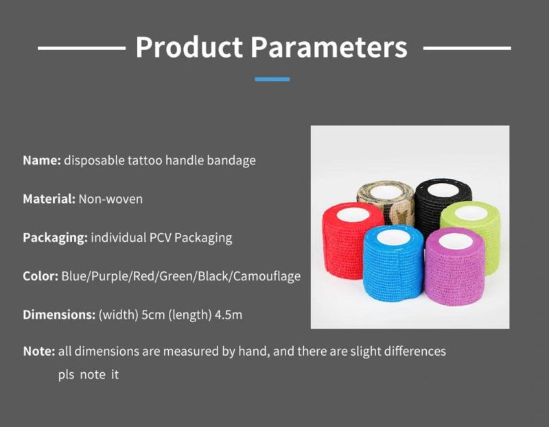 High Quality Soft Elastic Grip Tattoo Cohesive Bandage