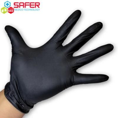 Disposable Exam Black Vinyl Gloves