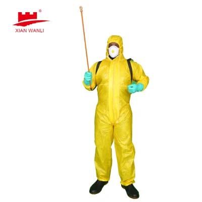 Non Woven Microporous Coverall Protective Work Safety Clothing with Hood and Tape