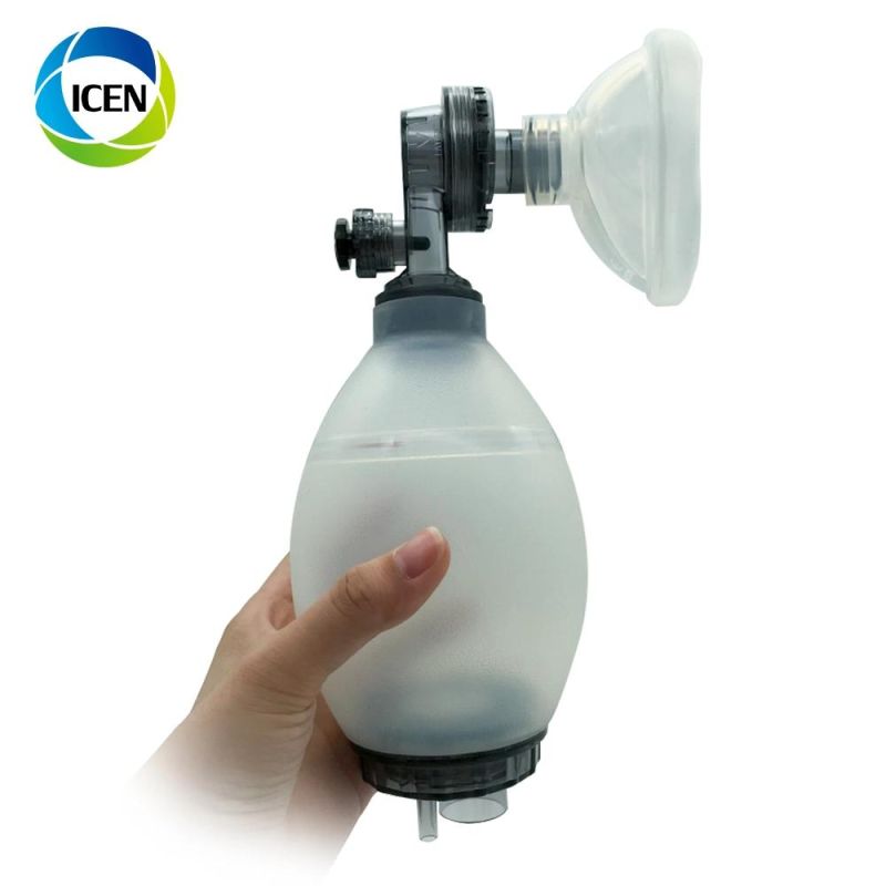 in-K001 Portable Adult Ambulance Infant Medical PVC Manual Ambu Bag Resuscitator