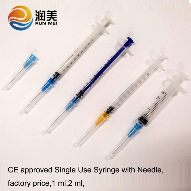 Medical Disposable Syringe 1ml 3ml 5ml Syringe Medical Supply Vaccine Syringe Injection Disposable Syringe