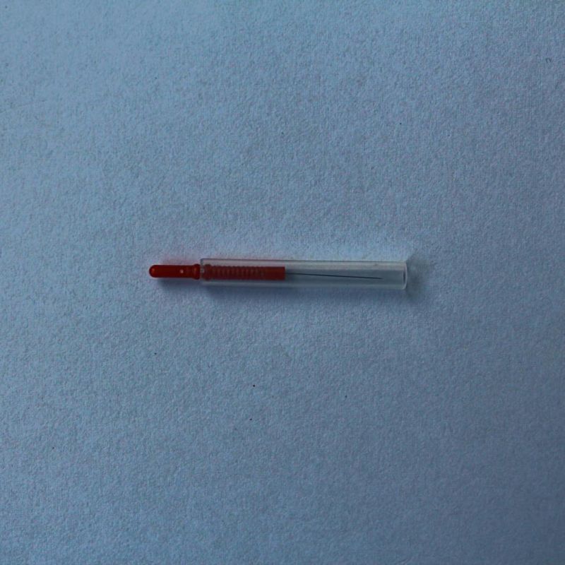 0.16X30mm Red Plastic Handle Needle with Guide Tube