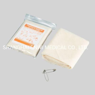 Non-Woven Medical Non-Sterile First Aid Triangular Bandage Used in Hospital