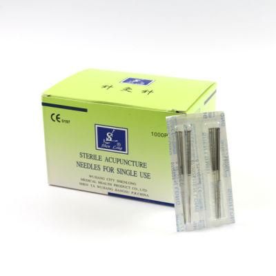 Sterile Acupuncture Needle with Steel-Wire Handle with Loop (AN010-11)