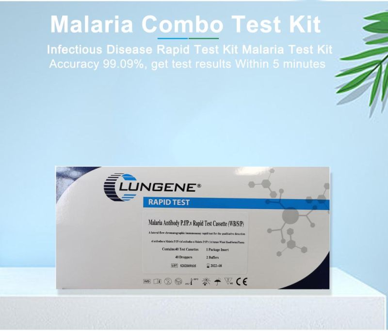 Medical Rapid Test Kits CE Approved Malaria Pan Test Kit