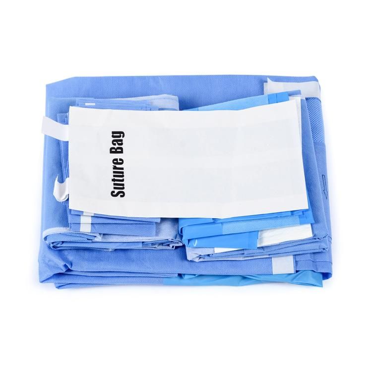 Hospital Supplies Sterile Disposable Surgery Pack Surgical Universal Drape Kit Cesarean Section Delivery Set