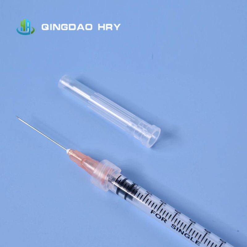 Ready Stock of 1ml 3ml Disposable Sterile Syringe with Needle Luer Lock Slip