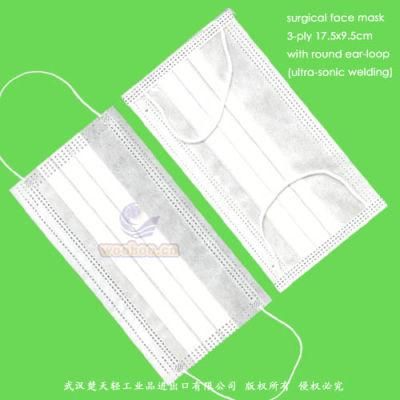 Disposable Nonwoven PP Head-Loop/Medical Face Mask with Ear-Loop