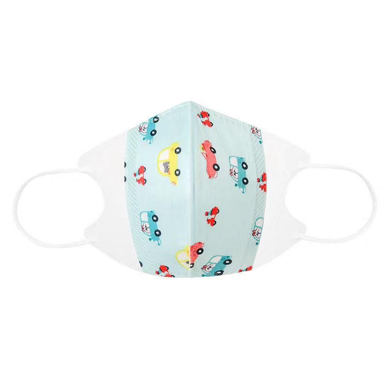 Fashion Sublimation Print Reusable Washable Adjustable Elastic Earloop Safety Skin Care Breathable Cotton Face Mask with Children