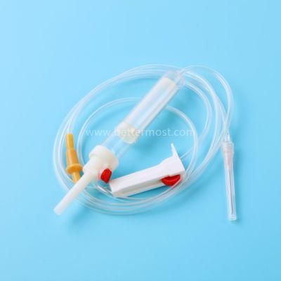 High Quality Medical Sterilized I. V Giving Blood Transfusion Set ISO13485 CE