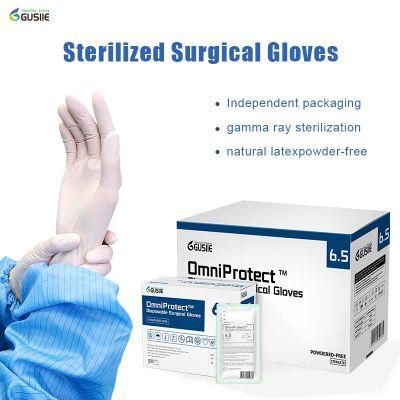 Medical Examination High Flexibility Sterilized Surgical Latex Glove