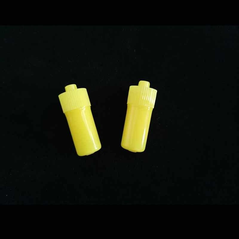 Factory Price Yellow Heparin Cap with Protective Cap Luer Plastic Disposable Cap