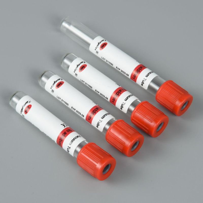 Siny Red Top Tubes Blood Sample Collection Tubes with Red Top 10ml with CE