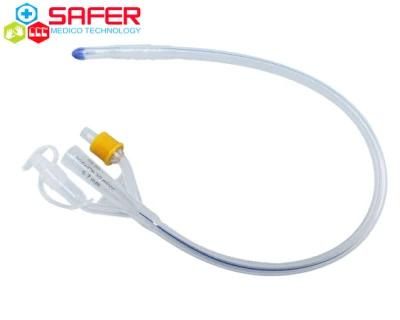 Safer Silicon One Balloon Foley Catheter 2 Ways