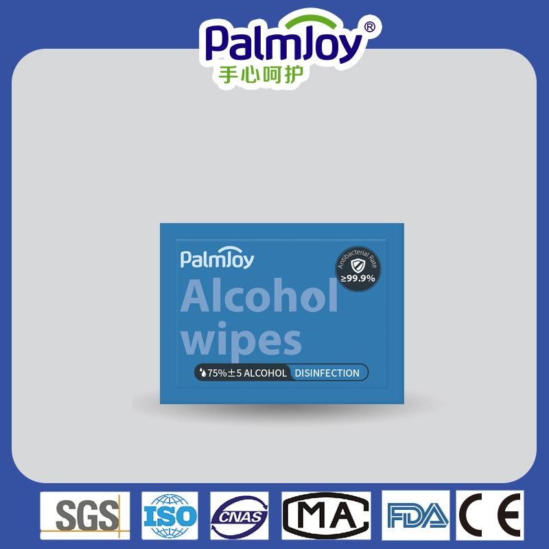 Palmjoy Advanced 75% Alcohol Hand Sanitizer Wipes Kill 99.9% Bacteria Disinfectant Alcohol Wipes