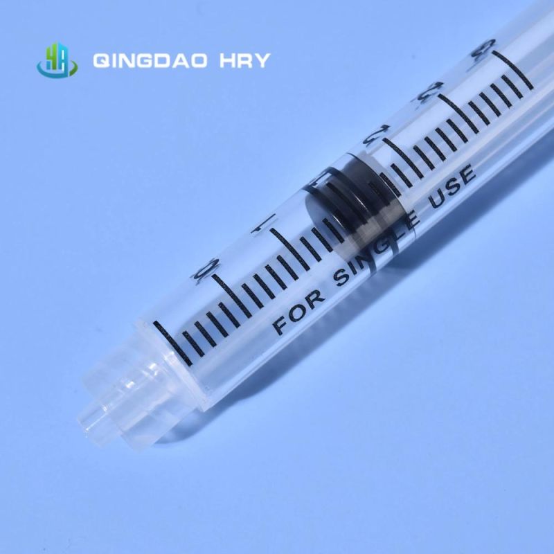 Medical Injection Disposable Syringe 1/3/5/10 Ml Three Parts Luer Lock Safety Syringe Without Needle Fast Delivery From Manufacture