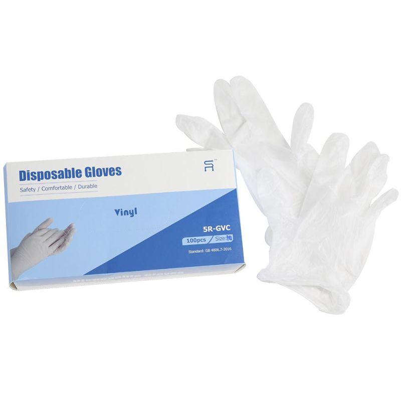 Wholesale Clean Grade Mixed Powder Free PVC Mixed Vinyl Examination Gloves