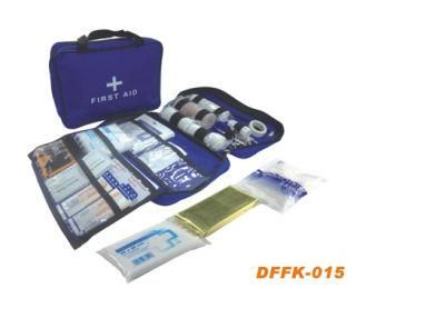 Blue Nylon Bag First Aid Kit Travel Emergency Medical Bag