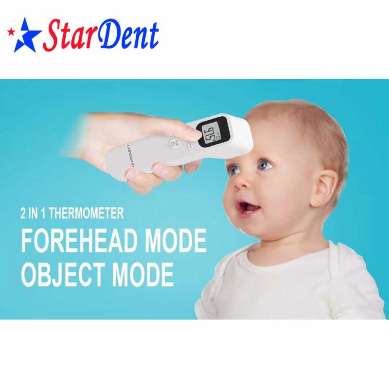 in Stock with Ce Baby Adult Non-Contact Body Medical Digital Infrared Ear Forehead Thermometer Gun