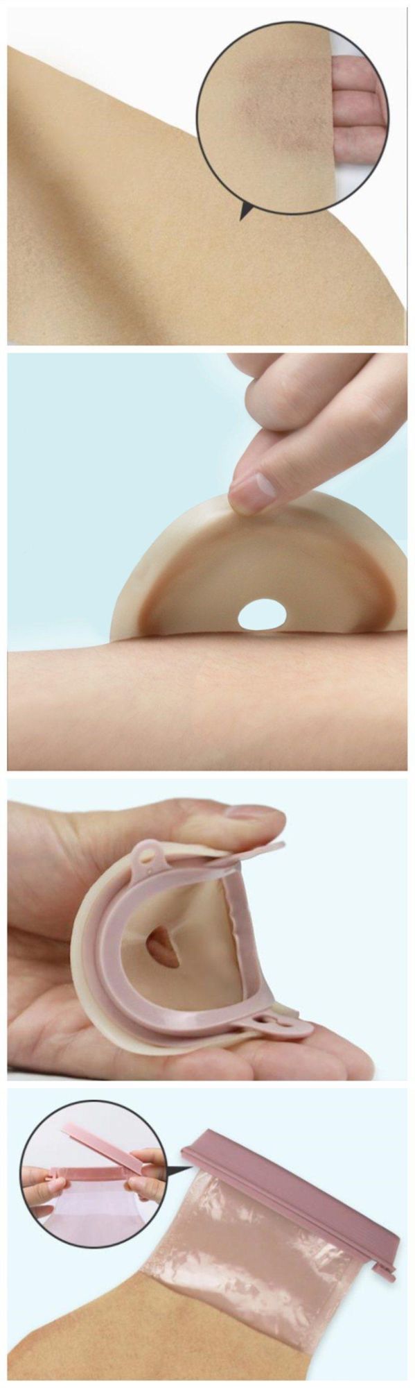 Two Piece Open Pocket Hydrocolloid Urostomy Colostomy Bag