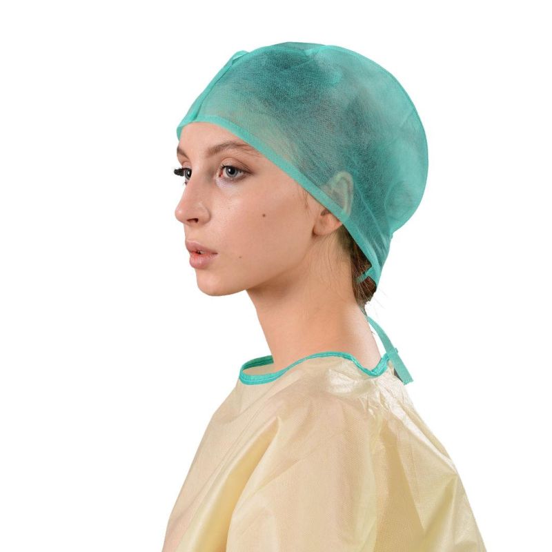 Nonwoven Surgical Cap/SMS Doctor Cap with Tie on