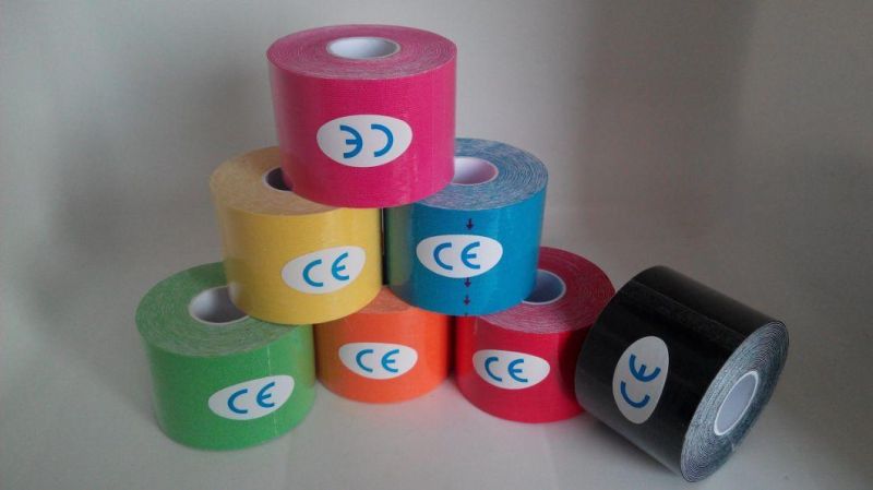 Wholesale Medical Kt Sport Therapy Cure Protect Muscle Elastic Cohesive Kinesio Multicolor Thumb Kinesiology Strip Tape