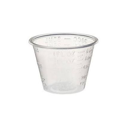 Small Plastic PP 30ml 60ml Plastic Medicine Cups