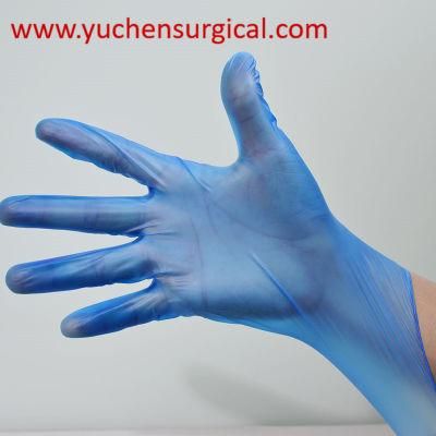 Chinese Viny Household Food Disposable Gloves Black/White/Blue Color Vinyl /Nitrile Gloves High Elasticity