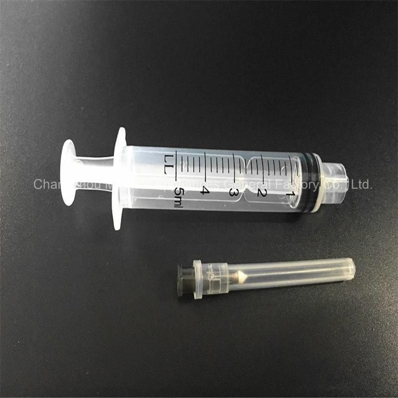 10ml 3 Part Luer Connector Disposable Plastic Syringe with Needle