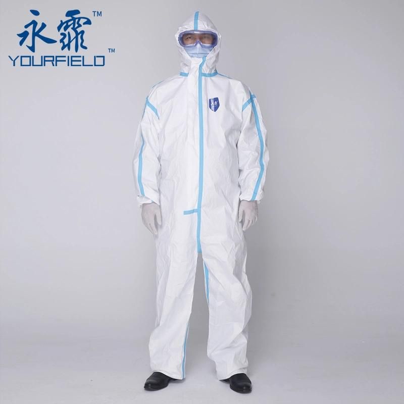 Factory Stock Disposable Emergency Medical Coverall Garment