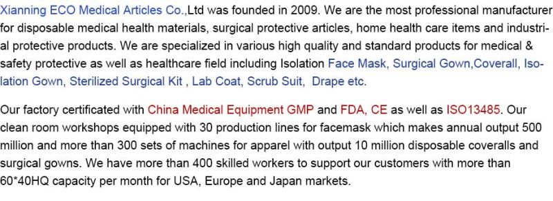 Medical Surgical Face Mask En14683type II/ Iir