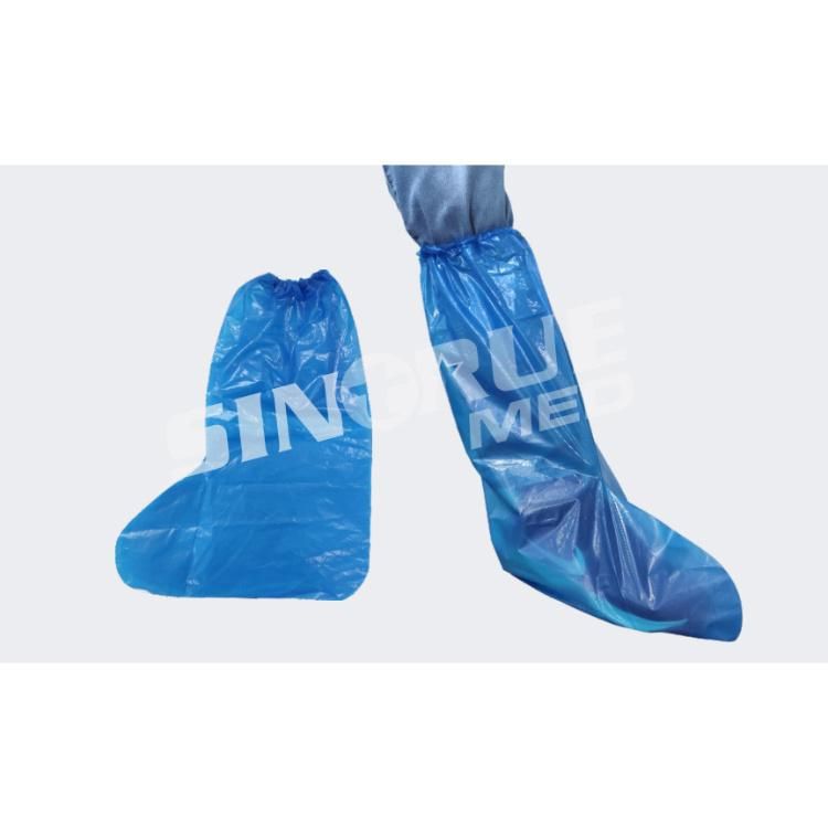 40cmx43cm Non-Woven White Color with Blue Belt Disposable Boot Cover