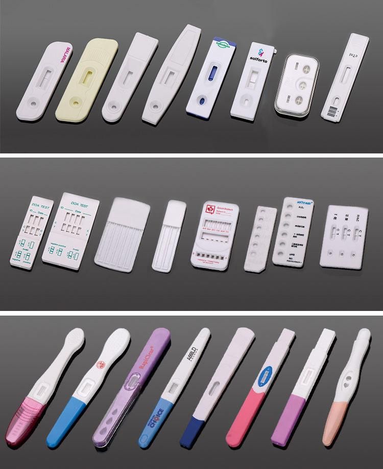 Plastic Cassette for Rapid Test, ABS HCG Pregnancy Test Cassette