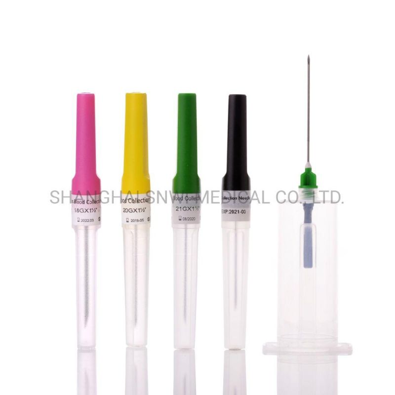 Disposable Medicalsingle Use Flashback Pen Type Specimen Sampling Drawing Vacuum Blood Collection Needle