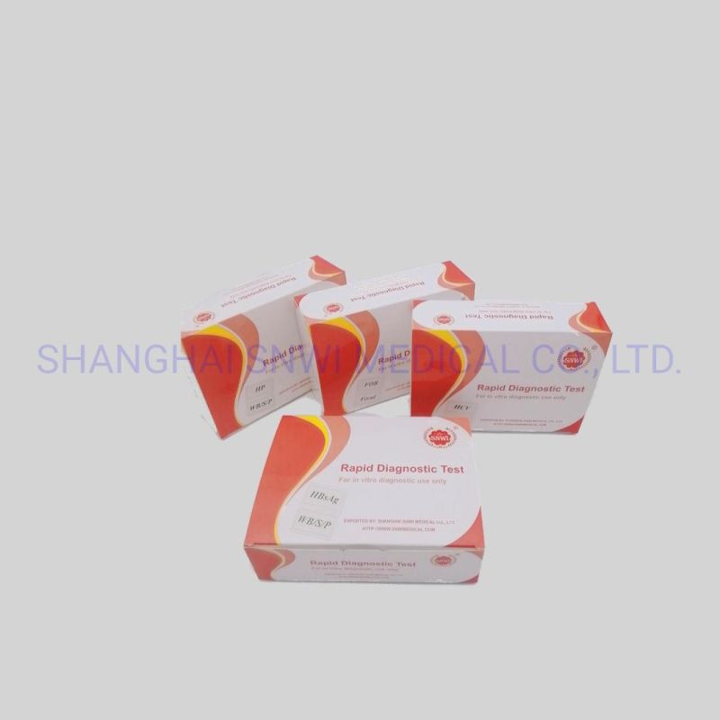 Antibody Rapid Test Kit Diagnostic Single Use Immunodeficiency for Hbsag