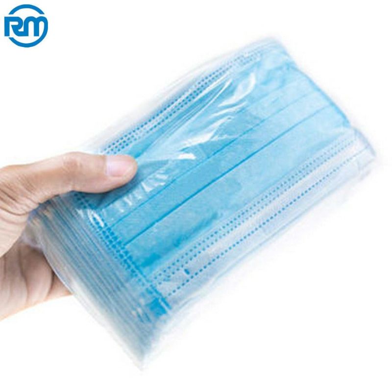 Factory Price Disposable Face Mask 3 Plys Non Woven ISO Certificate More Than 98.7%   Mask Three Layer Folding Design