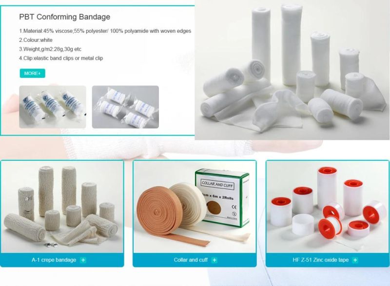 Medical High Elastic Bandage and Face Shields Caretafacial Protector PBT Bandage Desmach Exsanguination Band Fiberglass Casting Tape