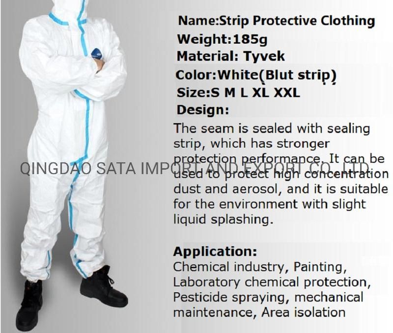 Stock High Quality Disposable Medical Coverall Protection Suit Medical Protective Clothing