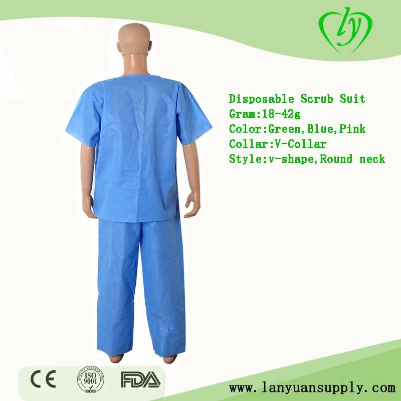 Wholesale Producer Disposable Non Woven Short Sleeves Patient Surgical Isolation Gowns