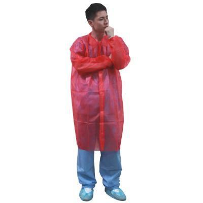 Nonwoven Disposable Lab Coat, Disposable Patient Coat, SBPP Medical Coat