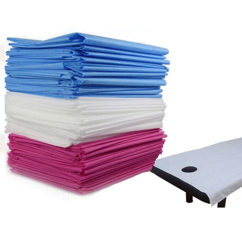 SPA Material 120*220cm Disposable Fitted Bed Sheets for SPA Massage Table Cover