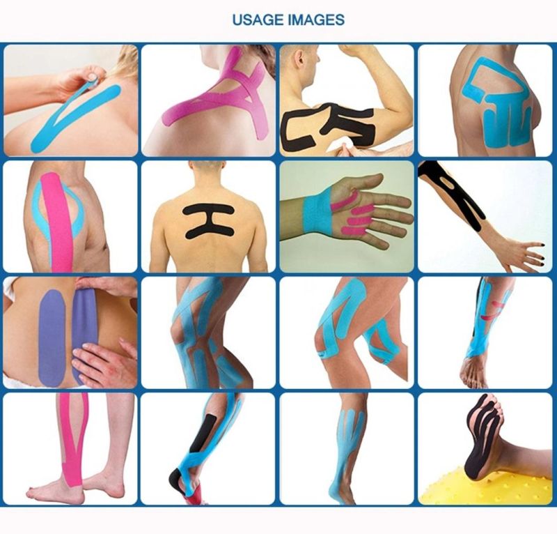 Goldenwell Factory Produces Waterproof Pre Cut Kinesiology Tapes