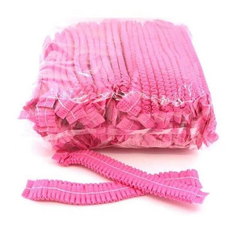 Disposable Nonwoven Clip Bouffant Cap with Elastic Band for Industry